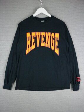 Drake Revenge Shirt Mens M Black Summer Sixteen OVO Graphic Long Sleeve 2016